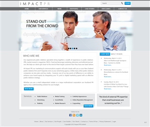 Wordpress Design by pb for Impact PR | Design: #1577006