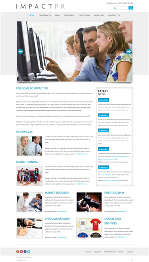 Wordpress Design by pb for Impact PR | Design: #1577007