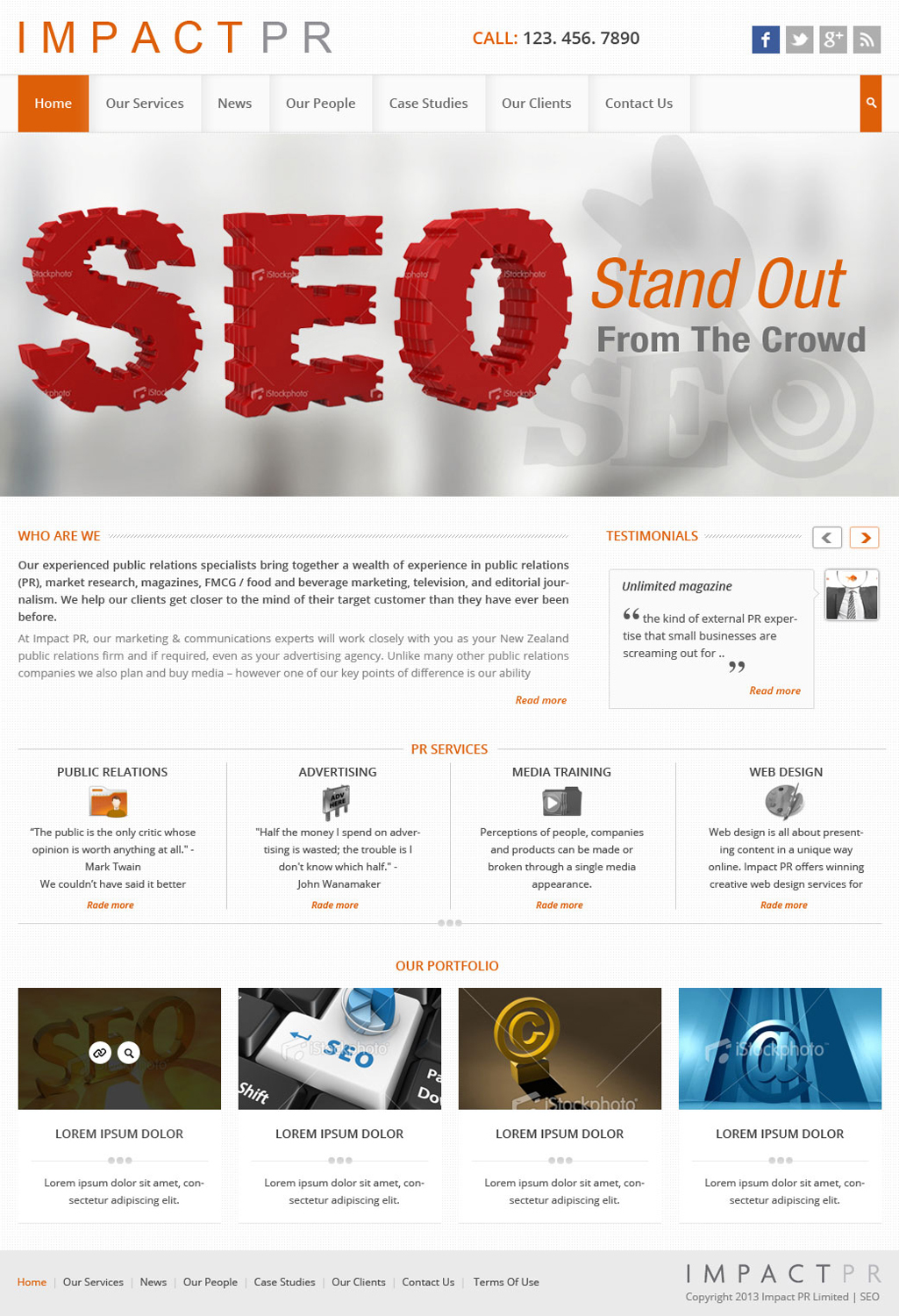 Wordpress Design by Creative Usha for Impact PR | Design #1596697