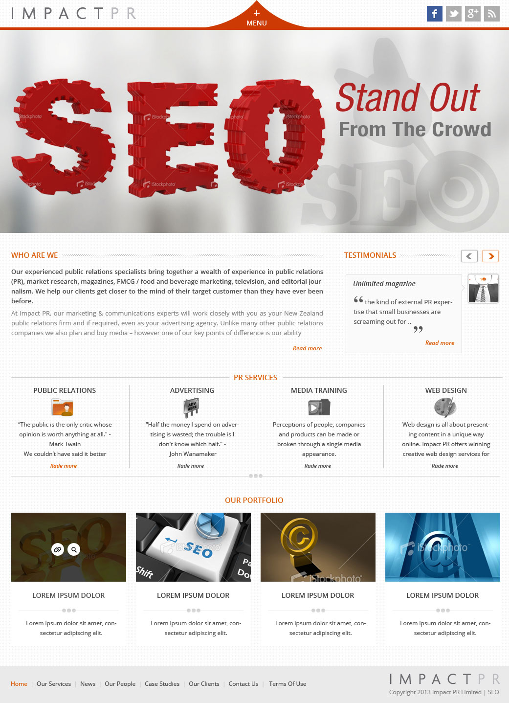 Wordpress Design by Creative Usha for Impact PR | Design #1599921