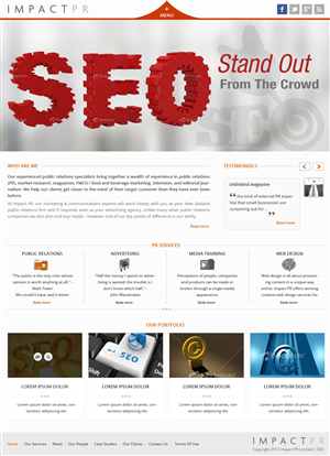 Wordpress Design by Creative Usha for Impact PR | Design: #1599921