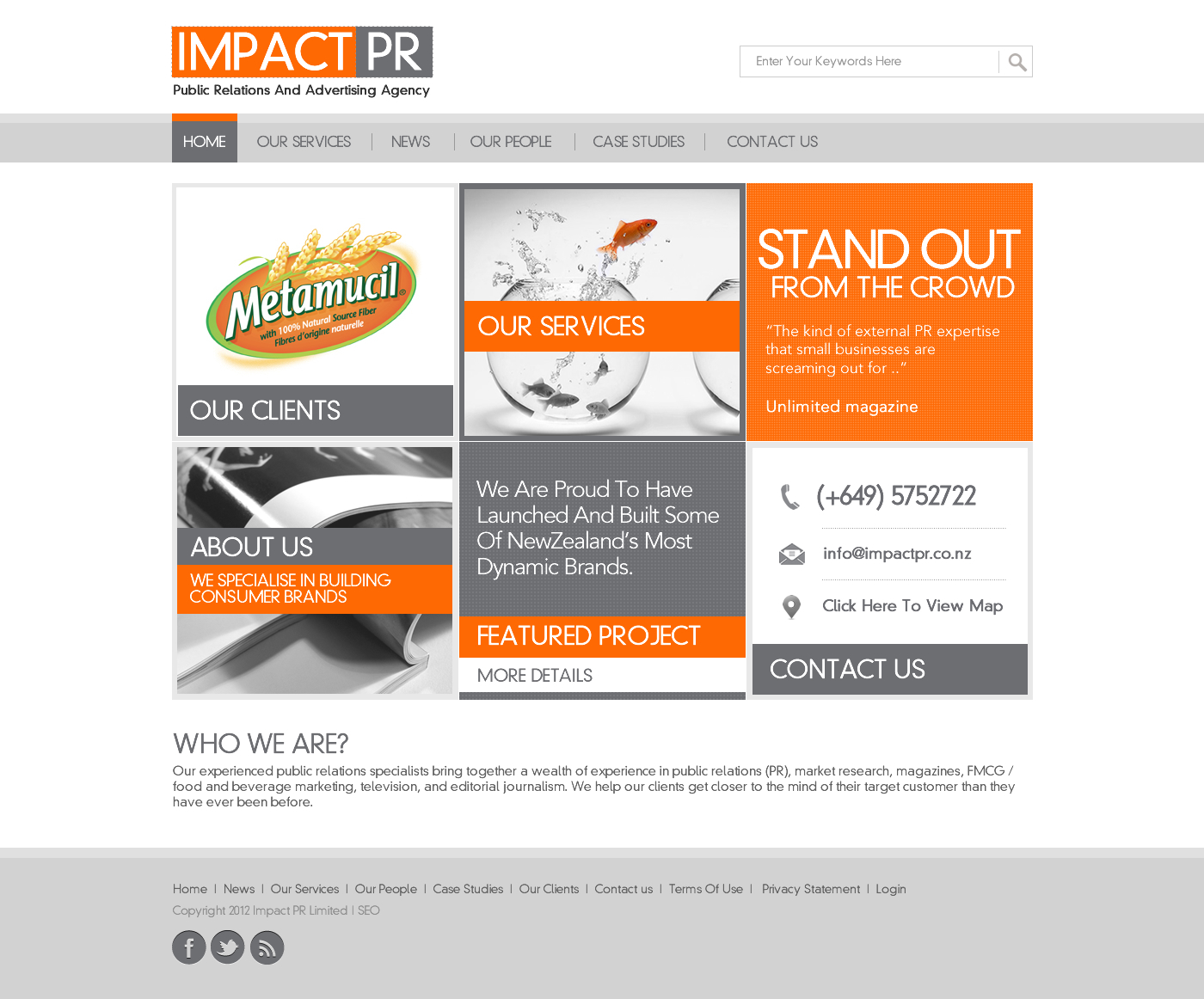 Wordpress Design by TechWise for Impact PR | Design #1587737