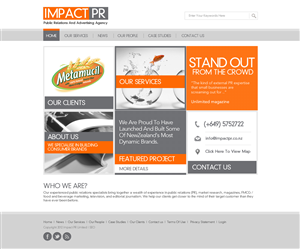 Wordpress Design by TechWise for Impact PR | Design: #1587737