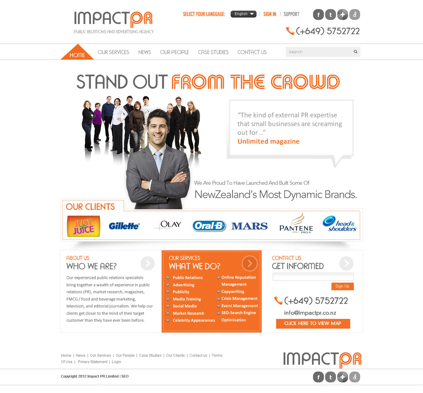 Design Wordpress par TechWise pour Impact PR | Design #1587749