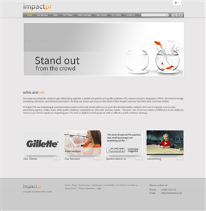Wordpress Design by Maki for Impact PR | Design: #1602319
