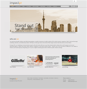 Wordpress Design by Maki for Impact PR | Design: #1602323