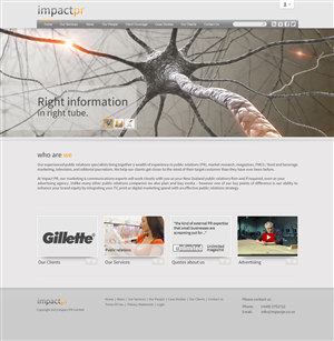 Wordpress Design by Maki for Impact PR | Design: #1602332