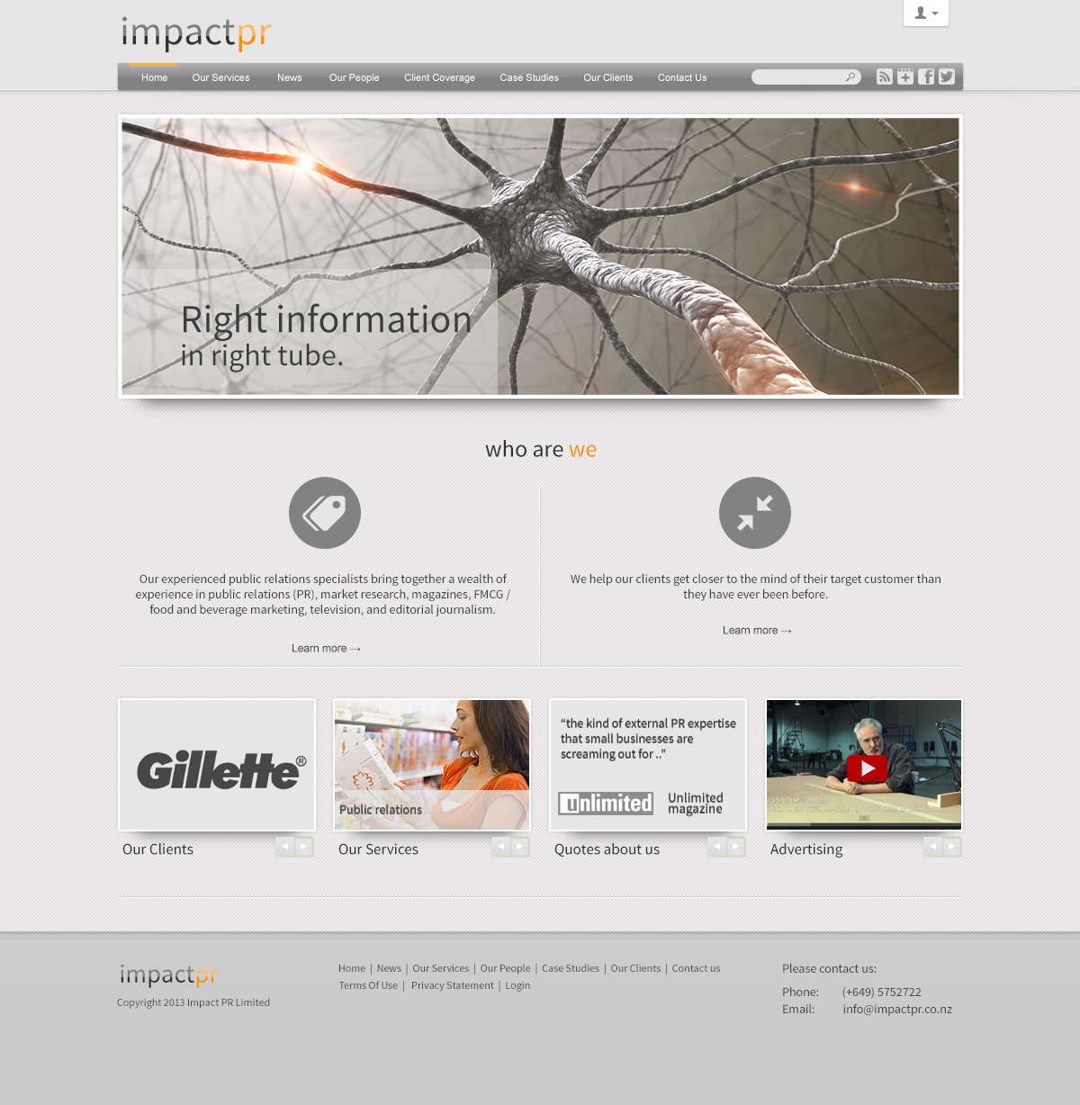 WordPress-Design von Maki für Impact PR | Design #1602435