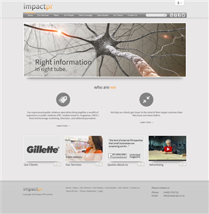 Wordpress Design by Maki for Impact PR | Design: #1602435