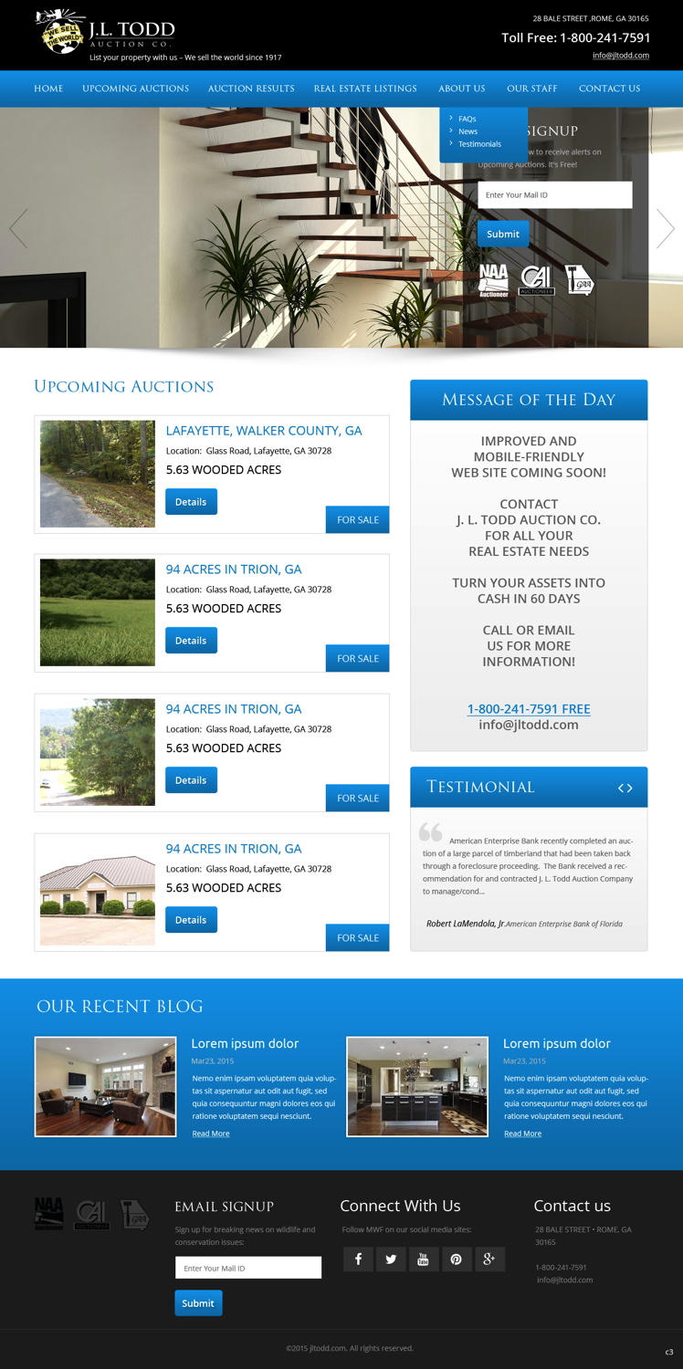 Wordpress Design by pb for AuctionServices.com, Inc. | Design #5754887
