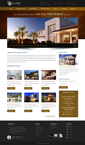 Wordpress Design by pb for AuctionServices.com, Inc. | Design: #5754891