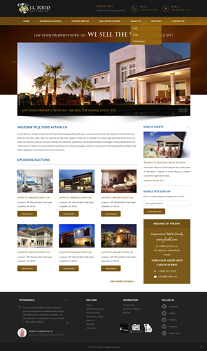 Wordpress Design by pb for AuctionServices.com, Inc. | Design: #5754893