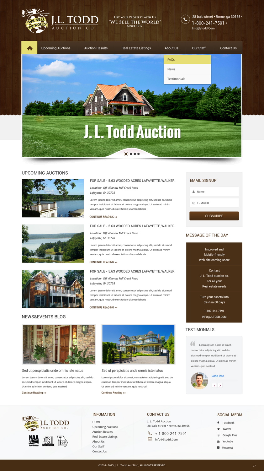 Wordpress Design by pb for AuctionServices.com, Inc. | Design #5754898