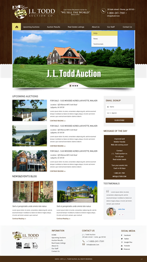 Wordpress Design by pb for AuctionServices.com, Inc. | Design: #5754898