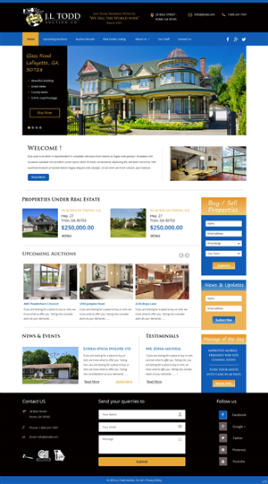Wordpress Design by pb for AuctionServices.com, Inc. | Design: #5754900