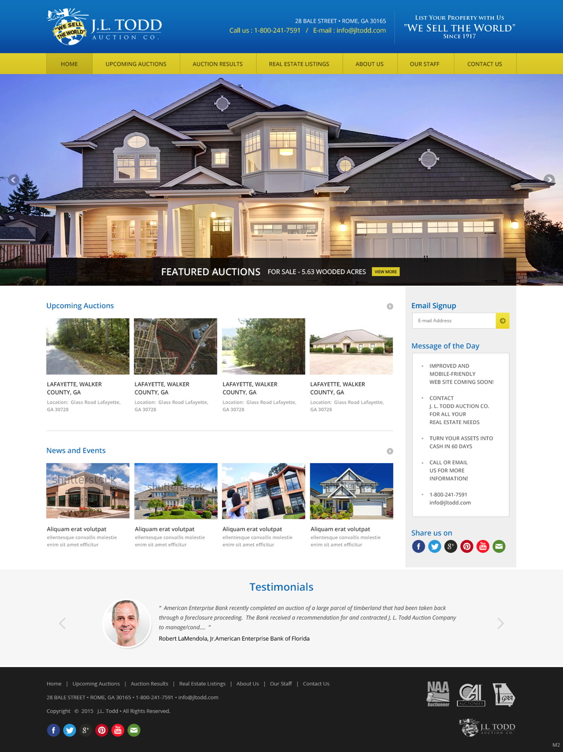 Wordpress Design by pb for AuctionServices.com, Inc. | Design #5754903