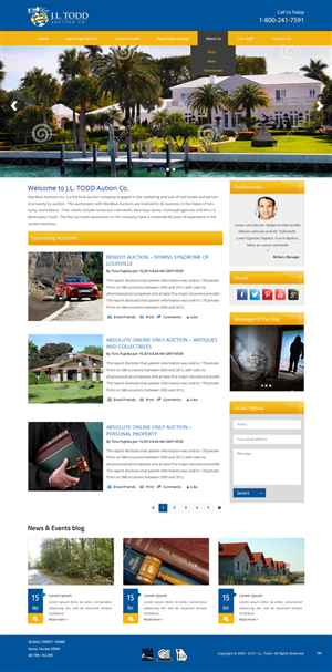 Wordpress Design by pb for AuctionServices.com, Inc. | Design: #5780797