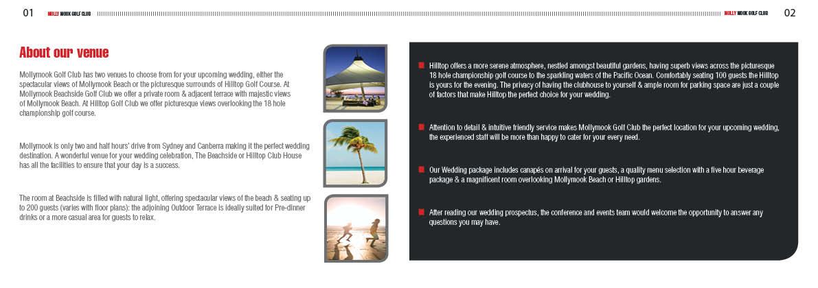 Brochure Design by mostafa for Mollymook Golf Club | Design #1593332