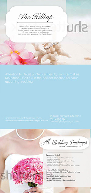 Brochure Design by Cathy for Mollymook Golf Club | Design: #1599582