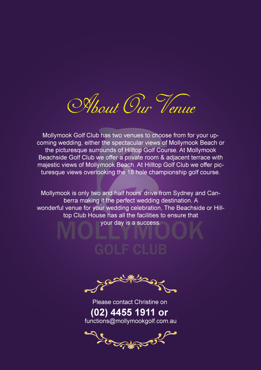 Diseño de Brochure por Impressive Sol para Mollymook Golf Club | Diseño #1594610