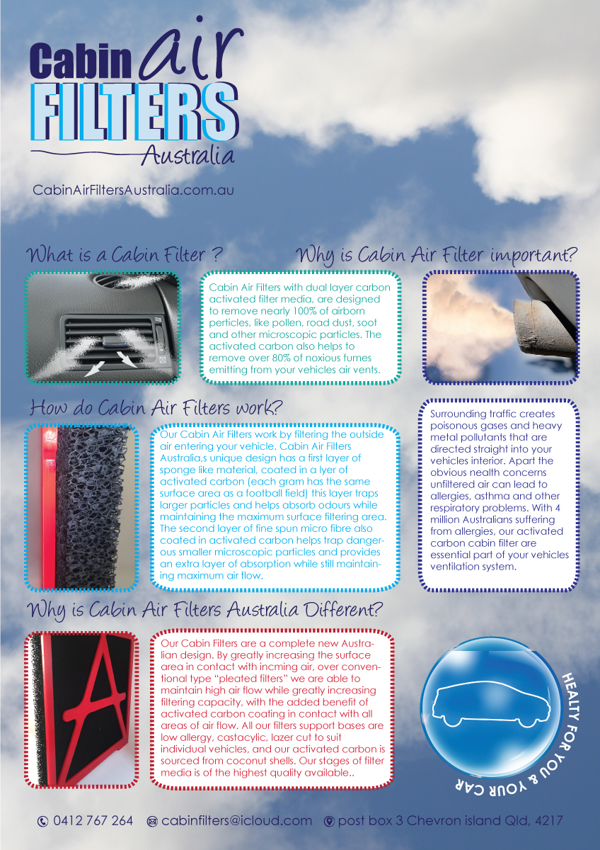 Diseño de Brochure por MagaBo para cabinairfiltersaustralia | Diseño #5768487