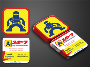 Diseño de Tarjeta de Presentación por Michelle Hernandez para 24na7 Uslugi Hydrauliczno-Gazowe | Diseño: #5806659