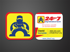 Diseño de Tarjeta de Presentación por Michelle Hernandez para 24na7 Uslugi Hydrauliczno-Gazowe | Diseño #5808183
