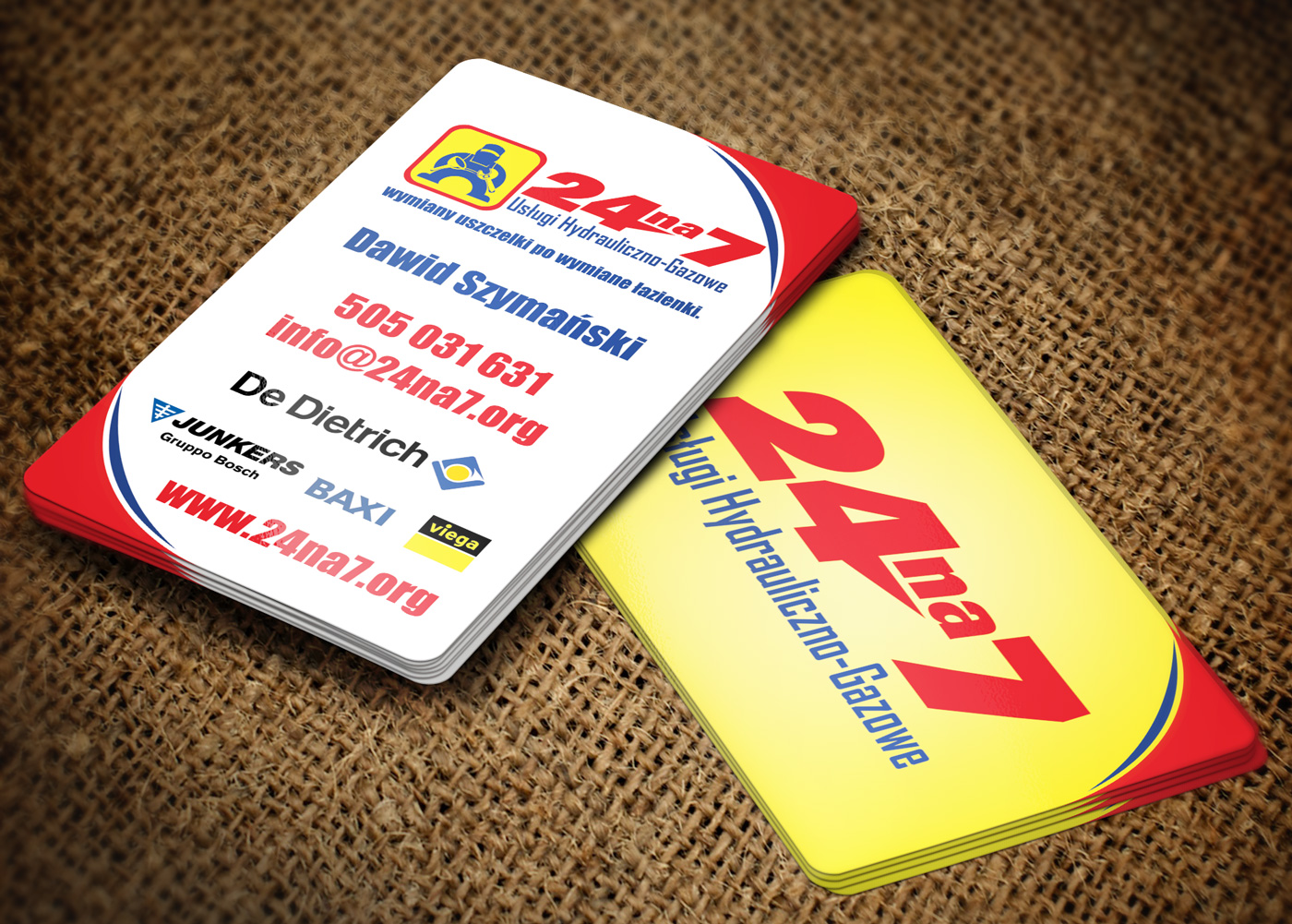 Visitenkarten-Design von Lanka Ama für 24na7 Uslugi Hydrauliczno-Gazowe | Design #5790789