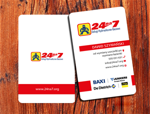 Visitenkarten-Design von snowymasterdesigns für 24na7 Uslugi Hydrauliczno-Gazowe | Design: #5797293
