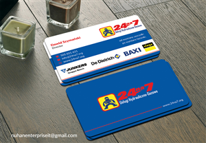 Diseño de Tarjeta de Presentación por AFHUN para 24na7 Uslugi Hydrauliczno-Gazowe | Diseño: #5757324