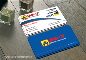 Diseño de Tarjeta de Presentación por AFHUN para 24na7 Uslugi Hydrauliczno-Gazowe | Diseño: #5757328