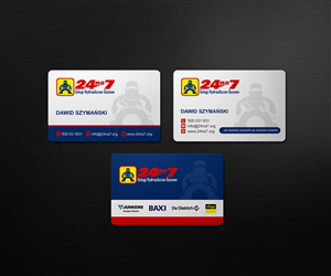 Design de Carte de Visite par logodentity pour 24na7 Uslugi Hydrauliczno-Gazowe | Design : #5819230