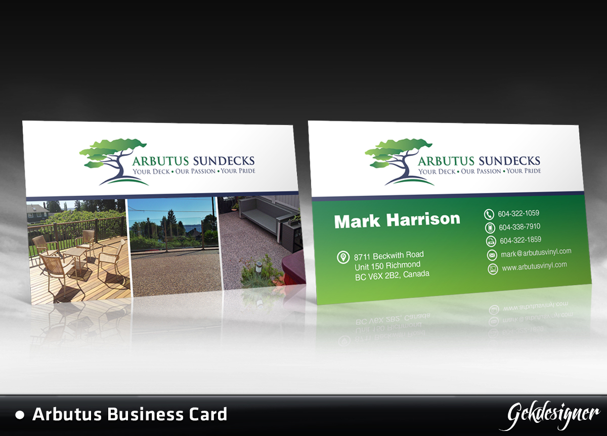 Business Card Design by gekgrfx for this project | Design #1566777