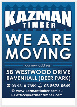 Flyer Design by Satyajit Sil Creations for Kazman Timber | Design: #5742744