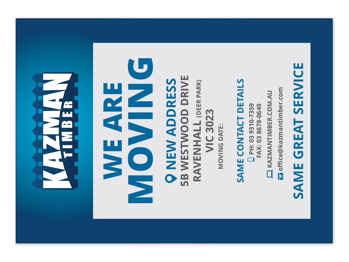 Flyer Design by KING Design for Kazman Timber | Design: #5746227