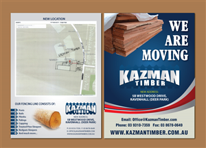 Flyer Design by meet007 for Kazman Timber | Design: #5743597