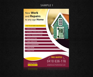 Joel Johnston Carpentry & Joinery | Design de Flyer par Ovimatic
