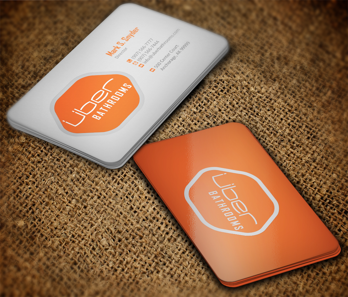 Business Card Design by MT for Uber Bathrooms | Design #5802627