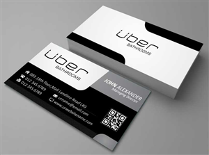 Business Card Design by AwsomeD for Uber Bathrooms | Design: #5767458