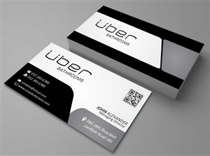 Business Card Design by AwsomeD for Uber Bathrooms | Design: #5767459