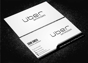 Business Card Design by AwsomeD for Uber Bathrooms | Design: #5767467
