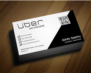 Business Card Design by AwsomeD for Uber Bathrooms | Design: #5767472