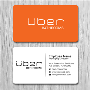 Business Card Design by Lanka Ama for Uber Bathrooms | Design: #5745499