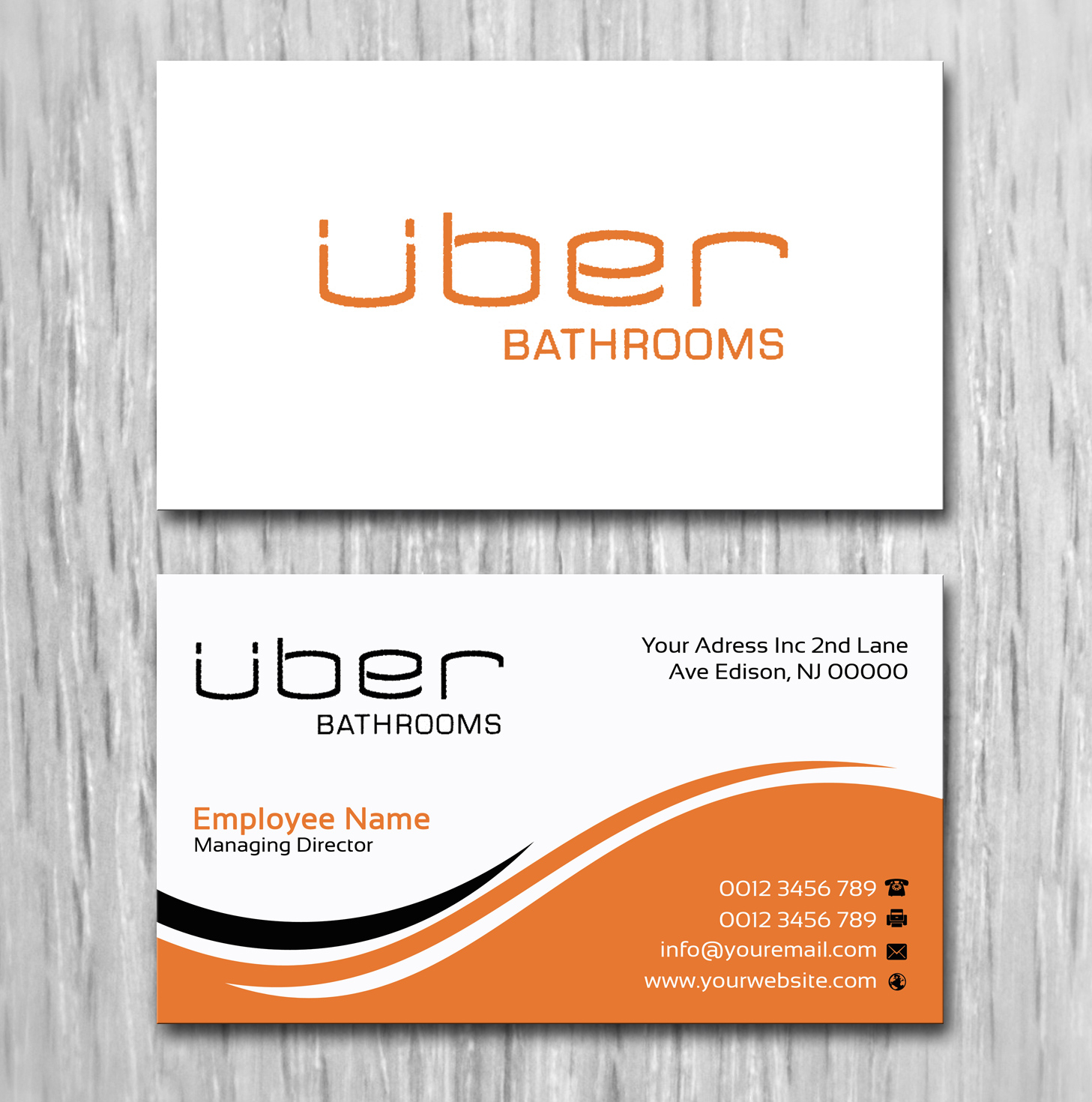 Design de Carte de Visite par Lanka Ama pour Uber Bathrooms | Design #5745507