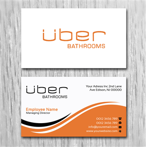 Business Card Design by Lanka Ama for Uber Bathrooms | Design: #5745507