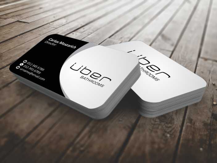 Business Card Design by szabist for Uber Bathrooms | Design #5766428