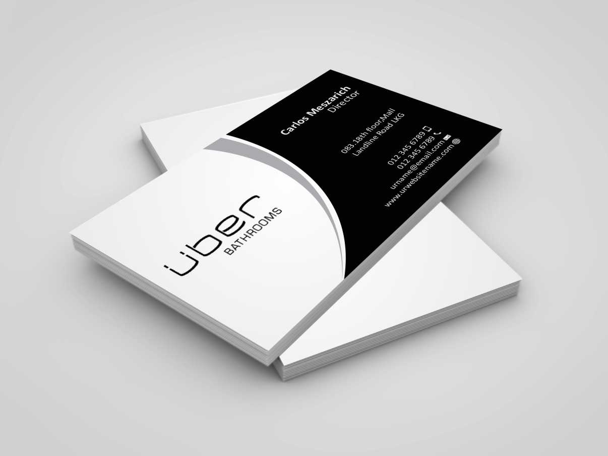 Diseño de Tarjeta de Presentación por szabist para Uber Bathrooms | Diseño #5766429