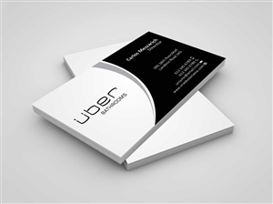 Business Card Design by szabist for Uber Bathrooms | Design: #5766429