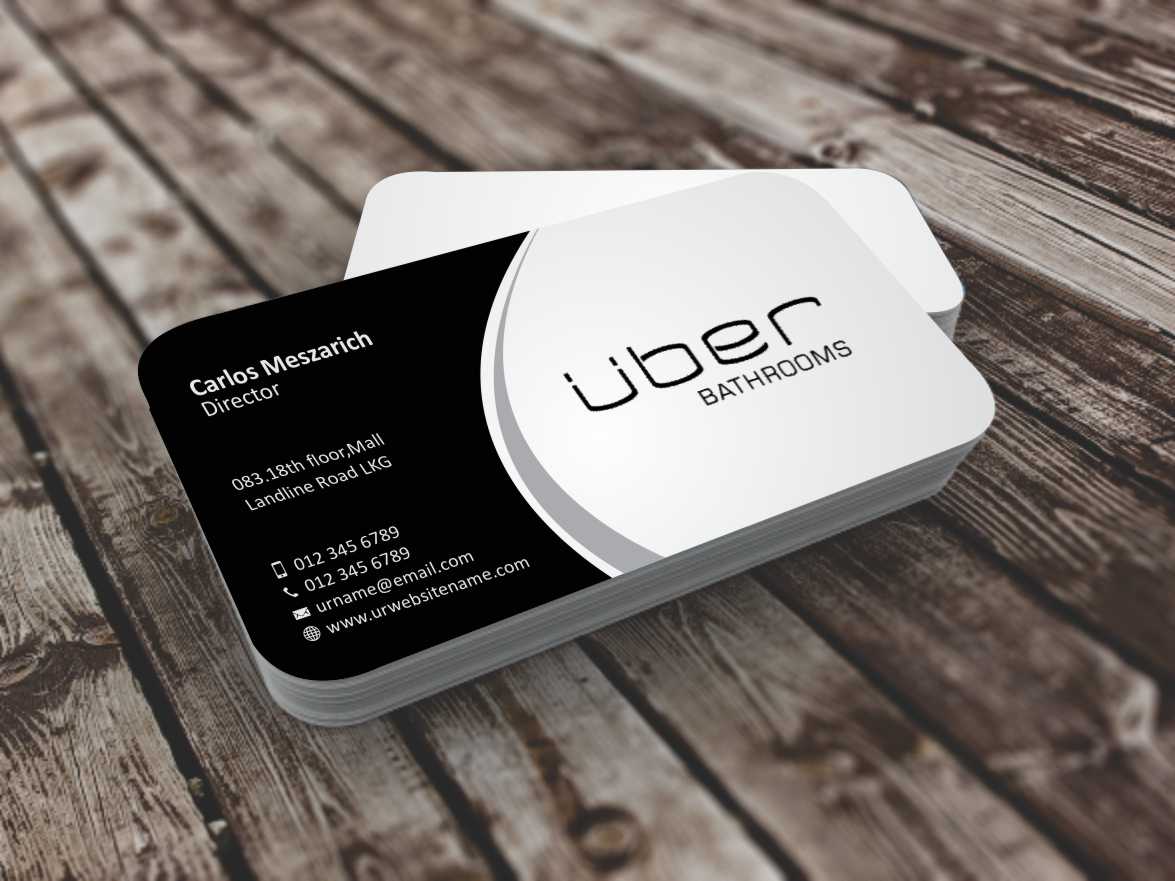 Diseño de Tarjeta de Presentación por szabist para Uber Bathrooms | Diseño #5766430