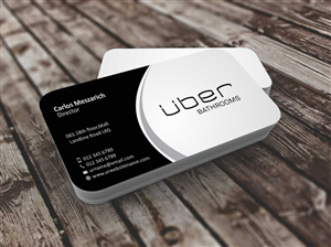Business Card Design by szabist for Uber Bathrooms | Design: #5766430